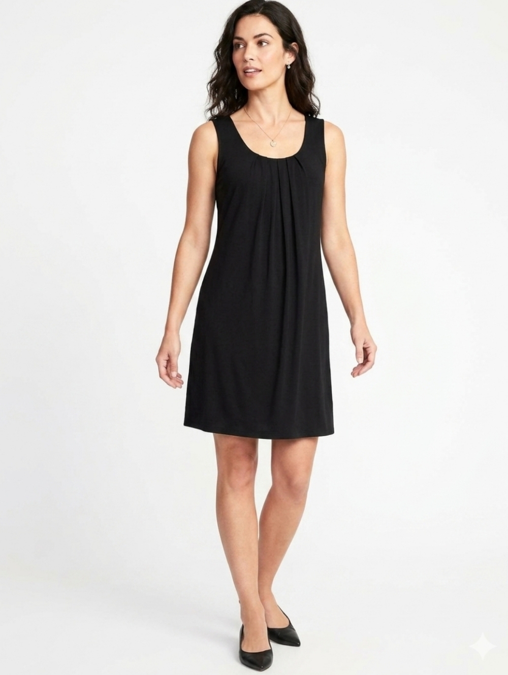 Chico's Travelers Black Sleeveless Scoop Neck Dress Size 0